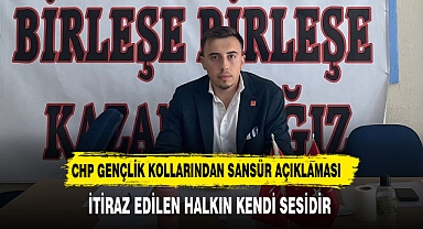CHP GENÇLİK KOLLARI SANSÜRE TEPKİ GÖSTERDİ
