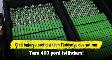 Çinli batarya üreticisinden Türkiye'ye dev yatırım!