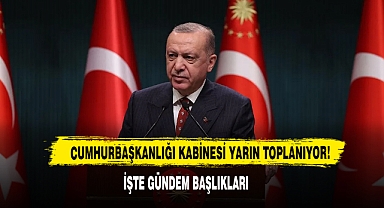 Cumhurbaşkanlığı Kabinesi Yarın Toplanıyor!