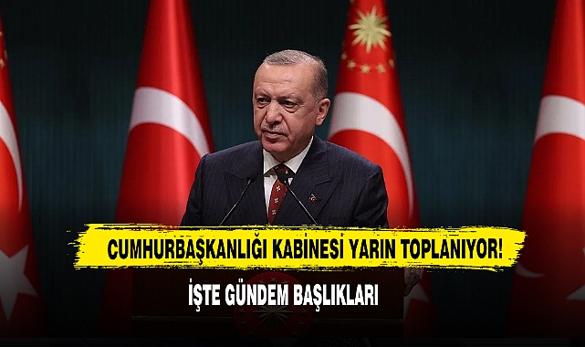 Cumhurbaşkanlığı Kabinesi Yarın Toplanıyor! 