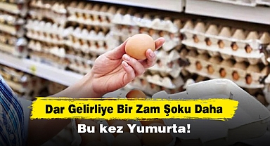 Dar Gelirliye Bir Zam Şoku Daha: Bu kez Yumurta!