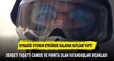 Dehşet! 18 Yaşındaki Genç Cami Bahçesinde ve Parkta Oturan İnsanları Bıçakladı!