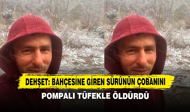 Dehşet: Bahçesine Giren Sürünün Çobanını Pompalı Tüfekle Öldürdü