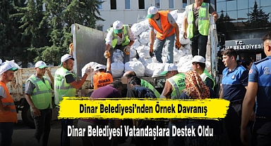 Dinar Belediyesi’nden Örnek Davranış