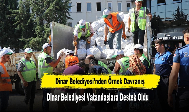 Dinar Belediyesi’nden Örnek Davranış