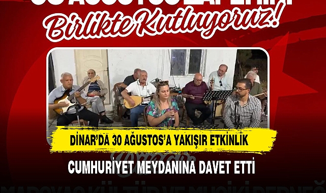 Dinar Belediyesinden 30 Ağustos Zafer Bayramına özel etkinlik