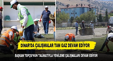 DİNAR BELEDİYESİNİN YÜRÜTTÜĞÜ ÇALIŞMALARDA SONA  GELİNDİ