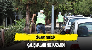 Dinar'da Temizlik Çalışmaları Hız Kazandı