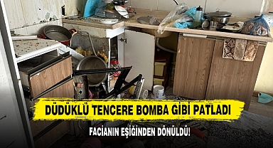 Düdüklü Tencere Bomba Gibi Patladı
