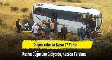 Düğün Yolunda Kaza: 27 Yaralı