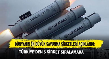 Dünyanın En Büyük Savunma Şirketleri Açıklandı: Türkiye’den 5 Şirket Sıralamada