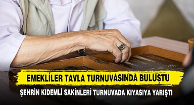 Emekliler Tavla Turnuvasında Buluştu