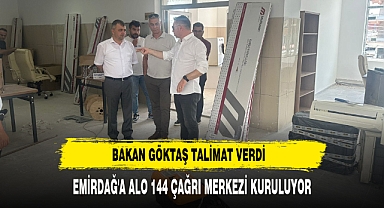 Emirdağ'a Alo 144 Çağrı Merkezi Kuruluyor