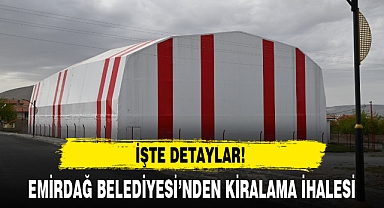 EMİRDAĞ BELEDİYESİ'NDEN KİRALAMA İHALESİ