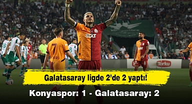 Galatasaray ligde 2’de 2 yaptı! Konyaspor: 1 - Galatasaray: 2