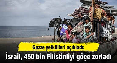 Gazzeli yetkililer: İsrail, 450 bin Filistinliyi göçe zorladı