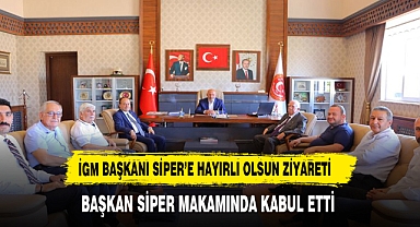 GECEK TERMAL 'DEN BAŞKAN SİPER'E HAYIRLI OLSUN ZİYARETİ
