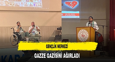 Gençlik Merkezi Gazze Gazisini Ağırladı
