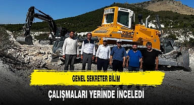 Genel Sekreter Bilim Çalışmaları Yerinde İnceledi
