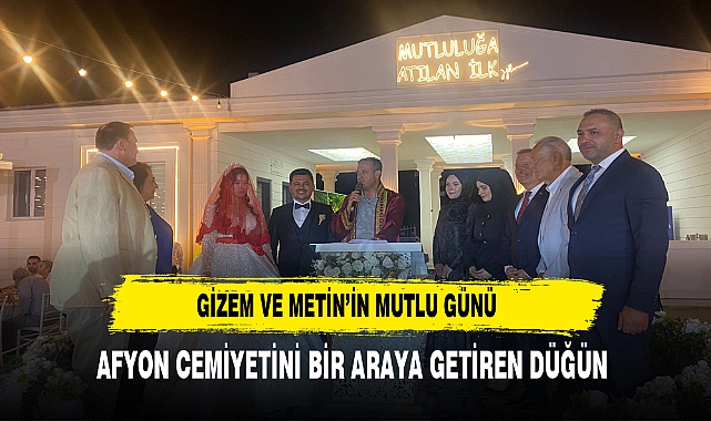 GİZEM VE METİN MUTLULUĞA  'EVET' DEDİ
