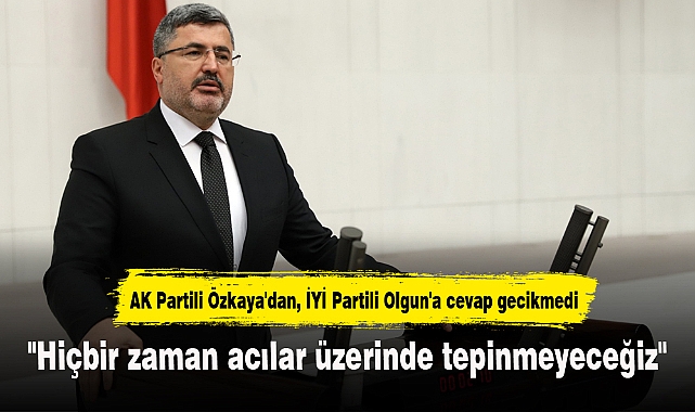 "Hiçbir zaman acılar üzerinde tepinmeyeceğiz"