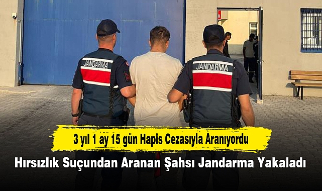 Hırsızlık Suçundan Aranan Şahsı Jandarma Yakaladı