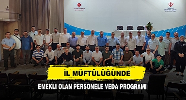 İl Müftülüğünde Emekli Personele Veda Programı