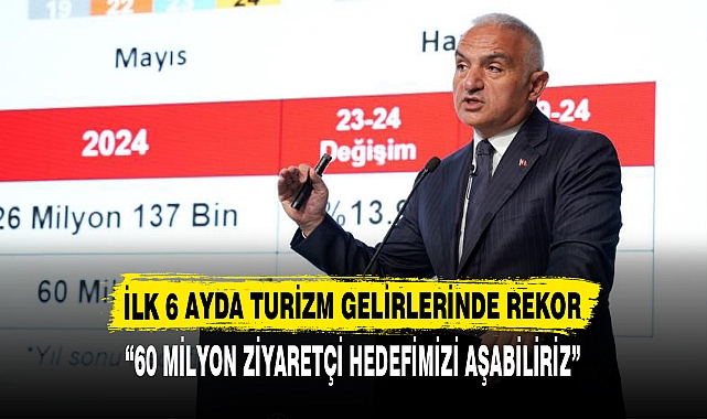 İLK 6 AYDA TURİZM GELİRLERİNDE REKOR