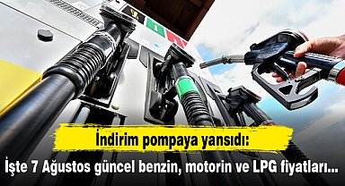 İndirim pompaya yansıdı: İşte 7 Ağustos güncel benzin, motorin ve LPG fiyatları...