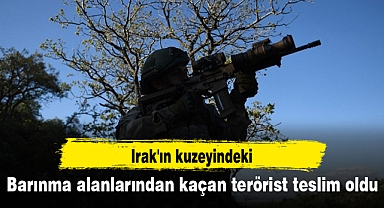 Irak'ın kuzeyindeki barınma alanlarından kaçan terörist teslim oldu