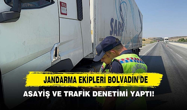 Jandarma Ekipleri Bolvadin’de Asayiş Ve Trafik Denetimi Yaptı!