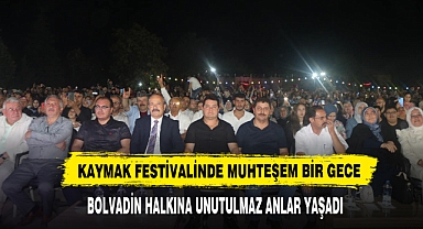 Kaymak Festivalinde Muhteşem Bir Gece