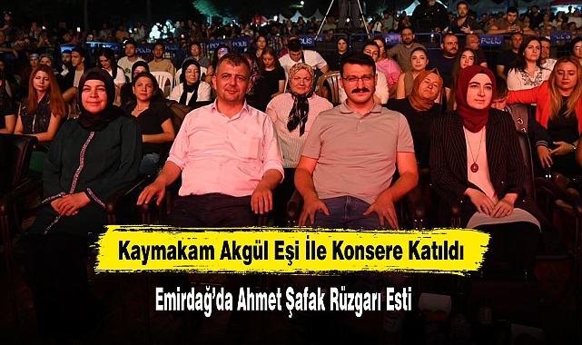 Kaymakam Akgül Eşi İle Konsere Katıldı