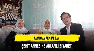 Kaymakam Akpınar'dan Şehit Annesine Anlamlı Ziyaret