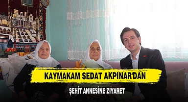Kaymakam Sedat Akpınar'dan Şehit Annesine Ziyaret