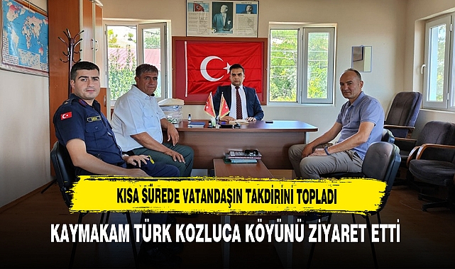 Kısa Sürede Vatandaşın Takdirini Topladı Kaymakam Türk Kozluca Köyünü Ziyaret Etti