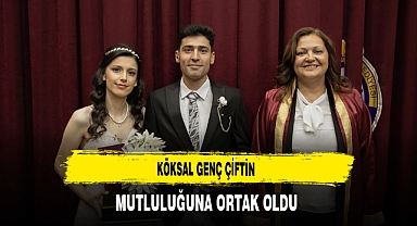Köksal Genç Çiftin Mutluluğuna Ortak Oldu