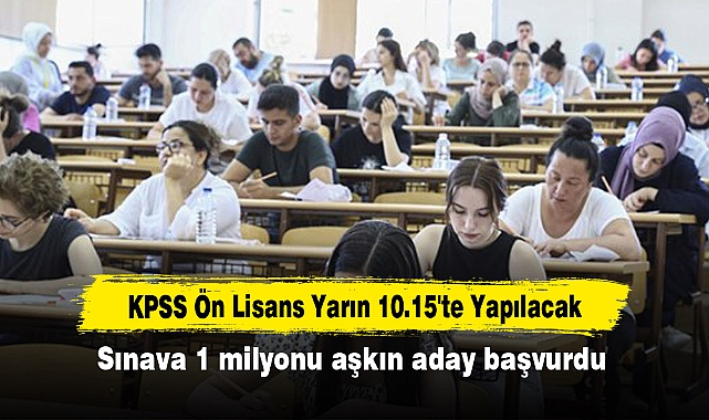 KPSS Ön Lisans Yarın 10.15'te Yapılacak