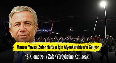 Mansur Yavaş, Zafer Haftası İçin Afyonkarahisar’a Geliyor