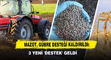 Mazot, Gübre Desteği Kaldırıldı:3 Yeni 'Destek' Geldi