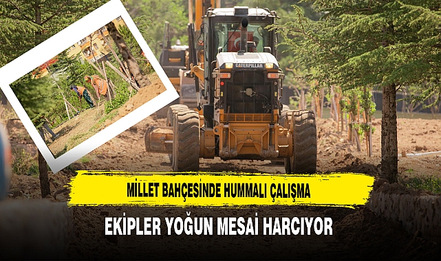 Millet Bahçesinde Hummalı Çalışma Ekipler Yoğun Mesai Harcıyor