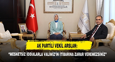 Milletvekili Arslan: Mesnetsiz İddialarla Valimiz'in İtibarına Zarar Veremezsiniz