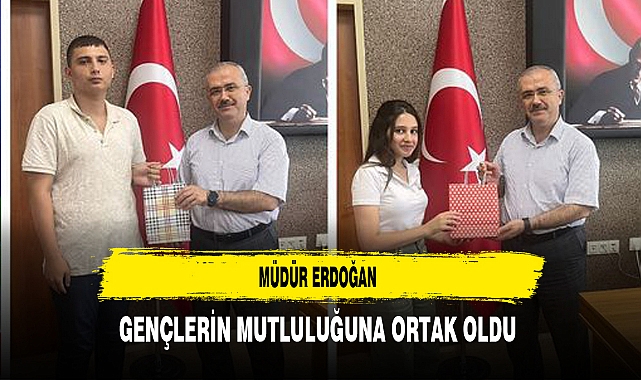 Müdür Erdoğan Gençlerin Mutluluğuna Ortak Oldu