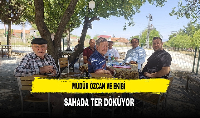 Müdür Özcan ve Ekibi Sahada Ter Döküyor