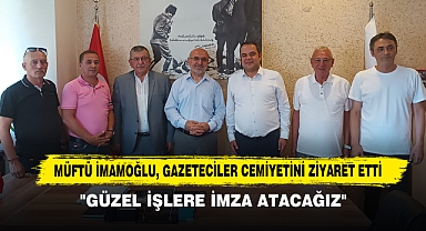 Müftü İmamoğlu, Gazeteciler Cemiyetini Ziyaret Etti