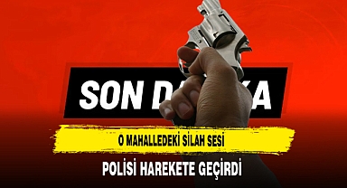 O Mahalledeki Silah Sesi Polisi Harekete Geçirdi