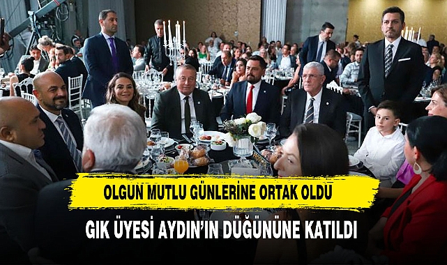 OLGUN GENÇ ÇİFTİN MUTLULUĞUNA ORTAK OLDU