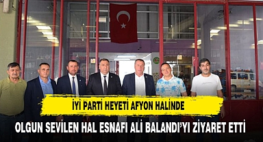 Olgun halin sevilen esnafı Ali Balandı'yı ziyaret etti