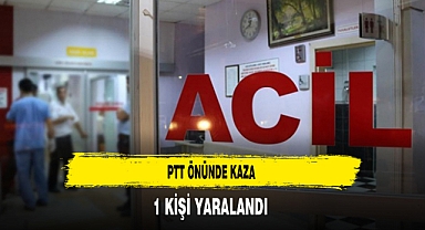 PTT Önünde Yaya Çarptılar 1 Kişi Yaralandı