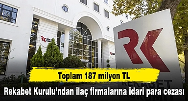 Rekabet Kurulu’ndan ilaç firmalarına idari para cezası: Toplam 187 milyon TL